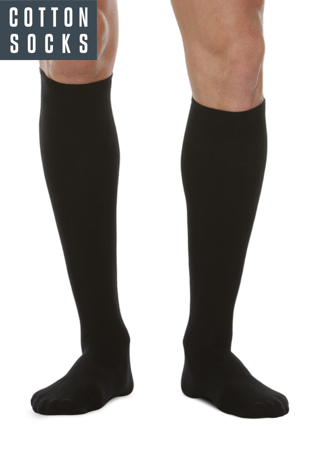 Podkolanówki uciskowe bawełniane ze srebrem 1 klasa kompresji 18-22 mmHg - RelaxSan Cotton Socks